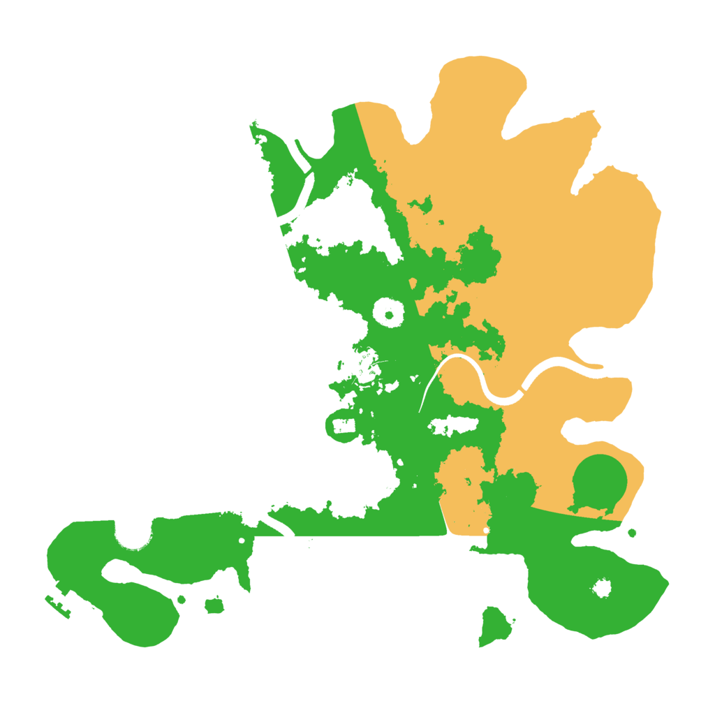 Biome Rust Map: Procedural Map, Size: 3500, Seed: 1028901072