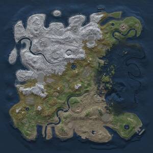 Thumbnail Rust Map: Procedural Map, Size: 4250, Seed: 1388164545, 16 Monuments