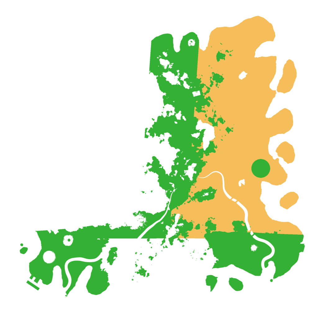 Biome Rust Map: Procedural Map, Size: 4500, Seed: 870502800