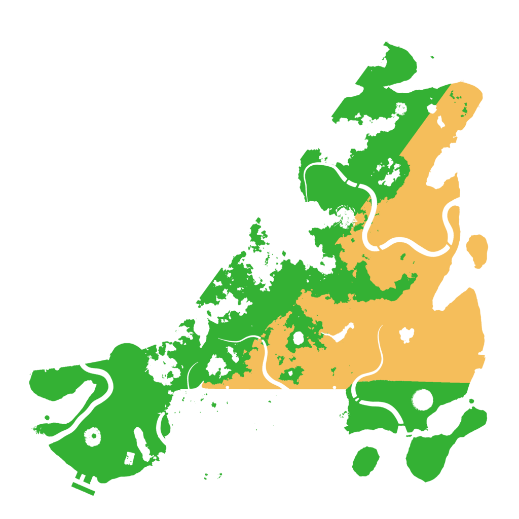 Biome Rust Map: Procedural Map, Size: 4350, Seed: 597368062