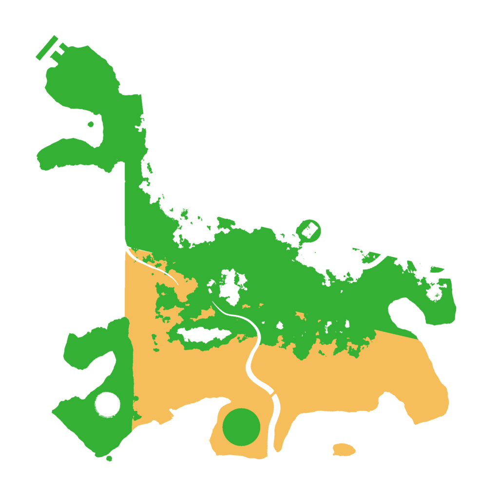 Biome Rust Map: Procedural Map, Size: 3500, Seed: 364653741
