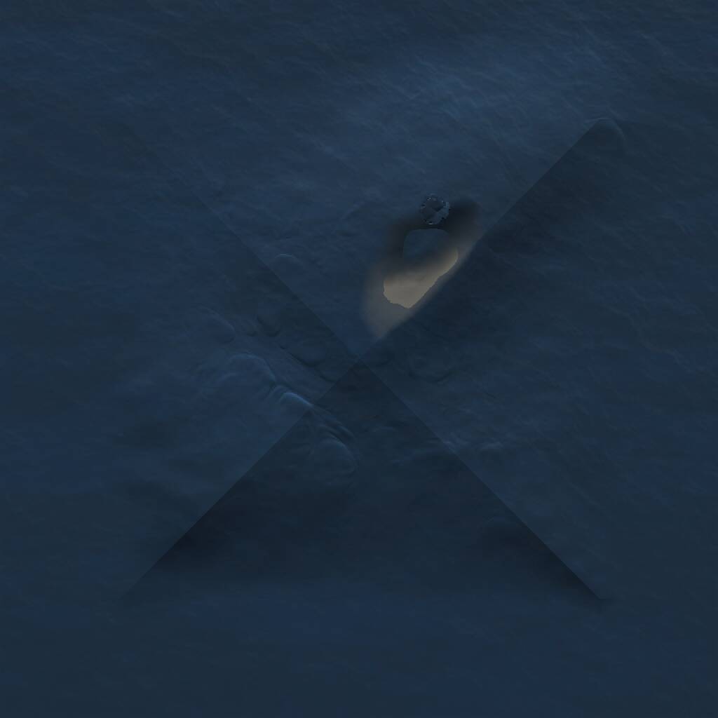 Rust Map: Procedural Map, Size: 1000, Seed: 205434049, 1 Monuments