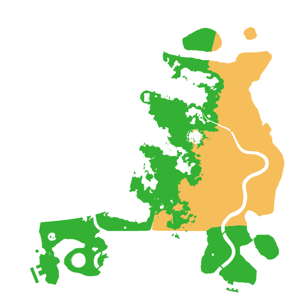 Biome Rust Map: Procedural Map, Size: 3800, Seed: 52368775