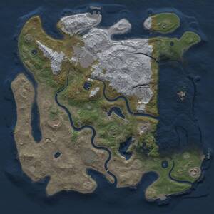 Thumbnail Rust Map: Procedural Map, Size: 4000, Seed: 881856222, 13 Monuments