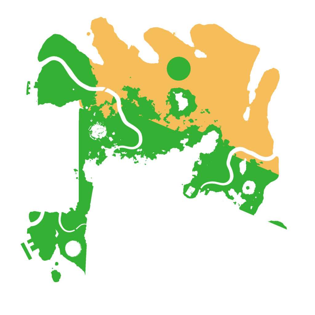 Biome Rust Map: Procedural Map, Size: 3500, Seed: 313456322