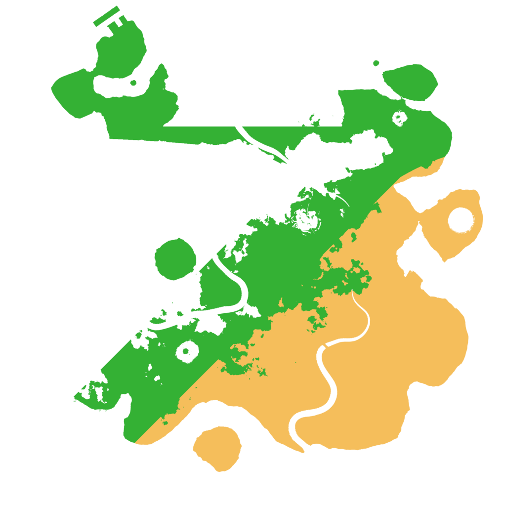 Biome Rust Map: Procedural Map, Size: 3500, Seed: 2123444968