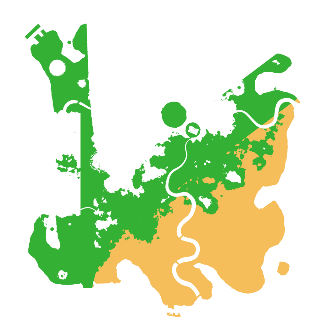 Biome Rust Map: Procedural Map, Size: 3500, Seed: 428934123