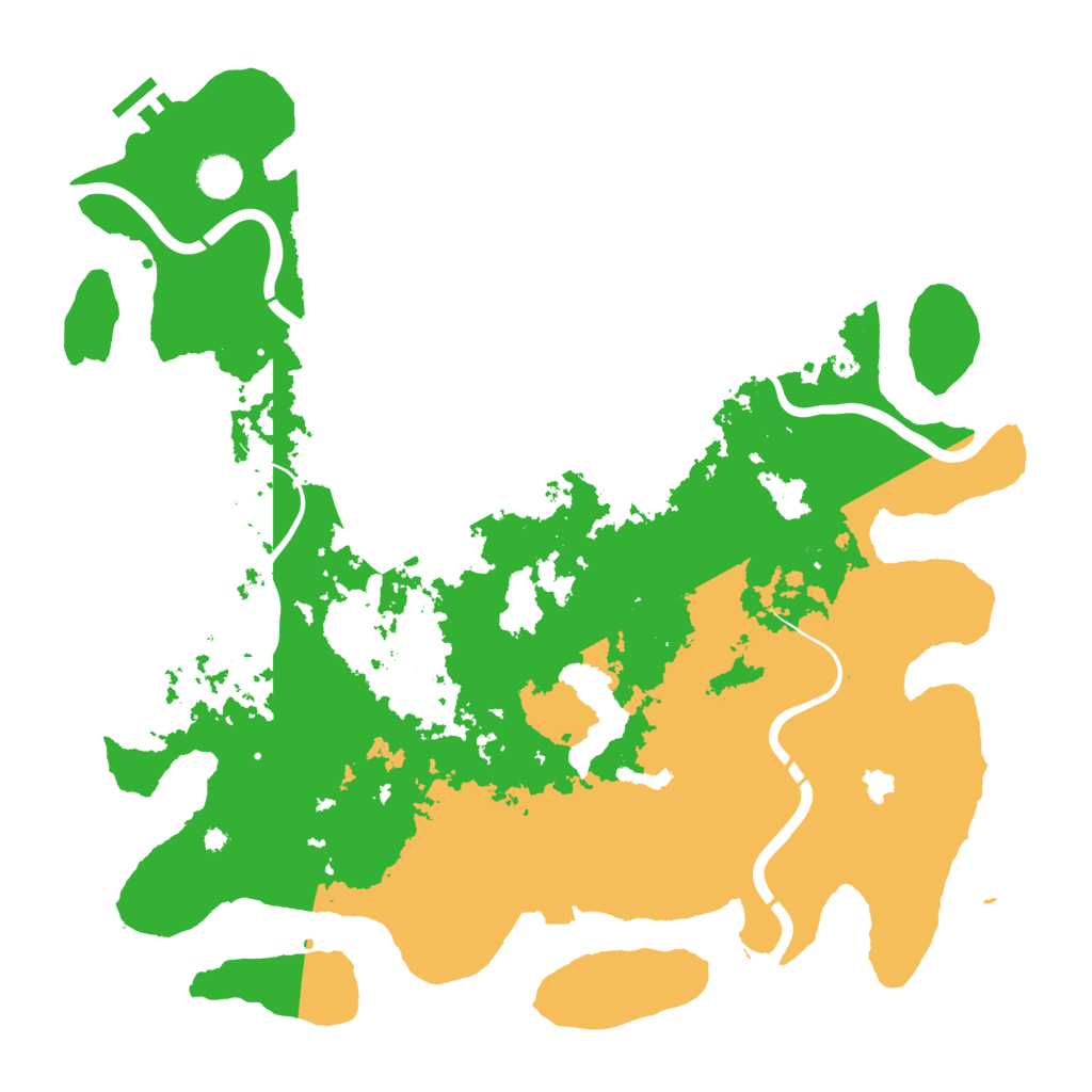Biome Rust Map: Procedural Map, Size: 4300, Seed: 149955593