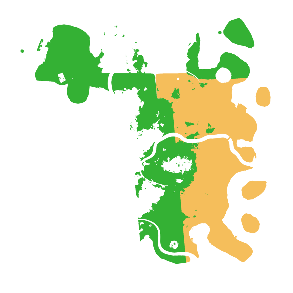 Biome Rust Map: Procedural Map, Size: 3500, Seed: 843460