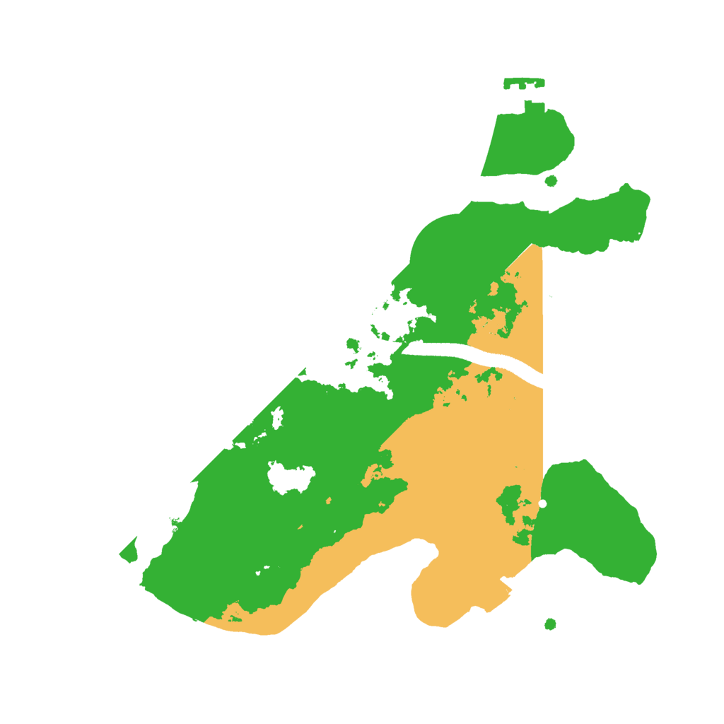 Biome Rust Map: Procedural Map, Size: 2500, Seed: 23726551