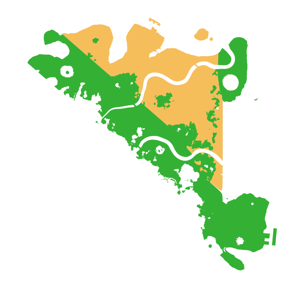 Biome Rust Map: Procedural Map, Size: 3500, Seed: 34454