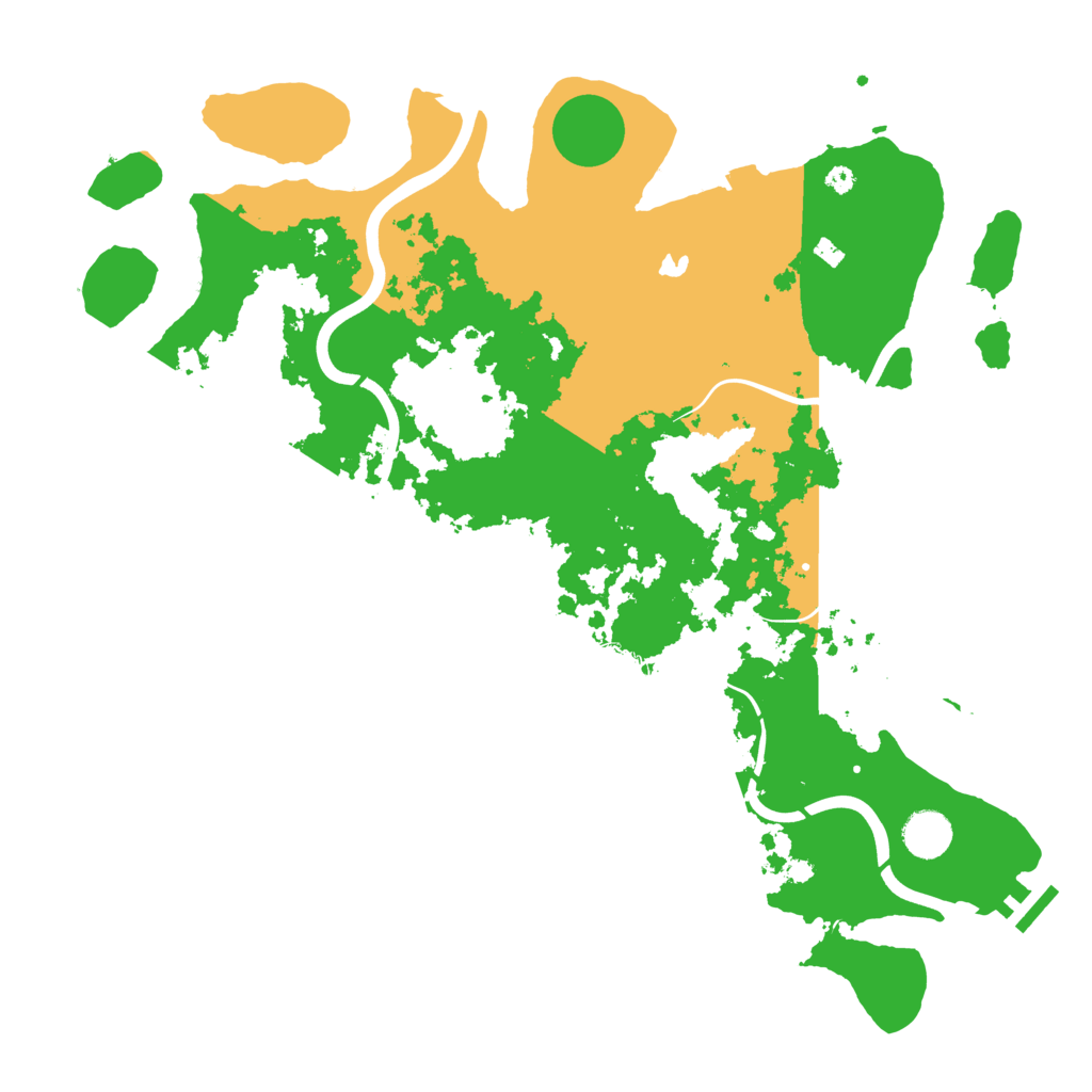 Biome Rust Map: Procedural Map, Size: 4000, Seed: 1832190548