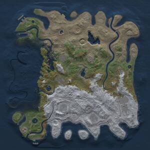 Thumbnail Rust Map: Procedural Map, Size: 4400, Seed: 1687173626, 16 Monuments