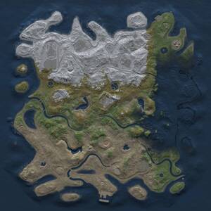 Thumbnail Rust Map: Procedural Map, Size: 4500, Seed: 4920198, 16 Monuments