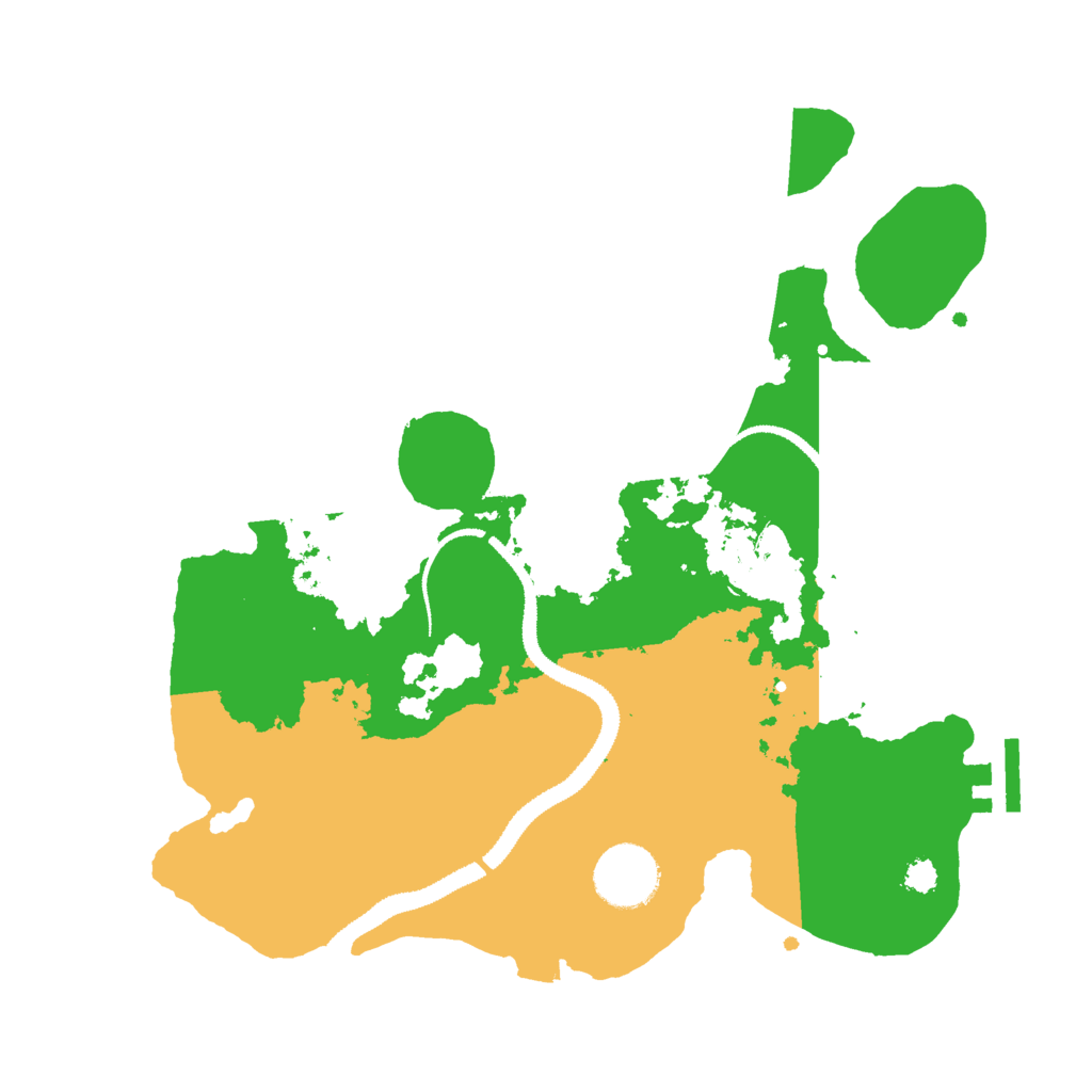 Biome Rust Map: Procedural Map, Size: 3000, Seed: 16887265