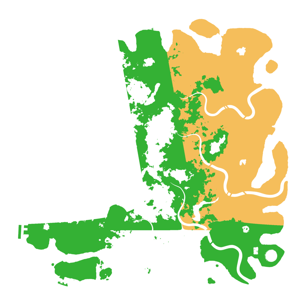 Biome Rust Map: Procedural Map, Size: 4500, Seed: 71342