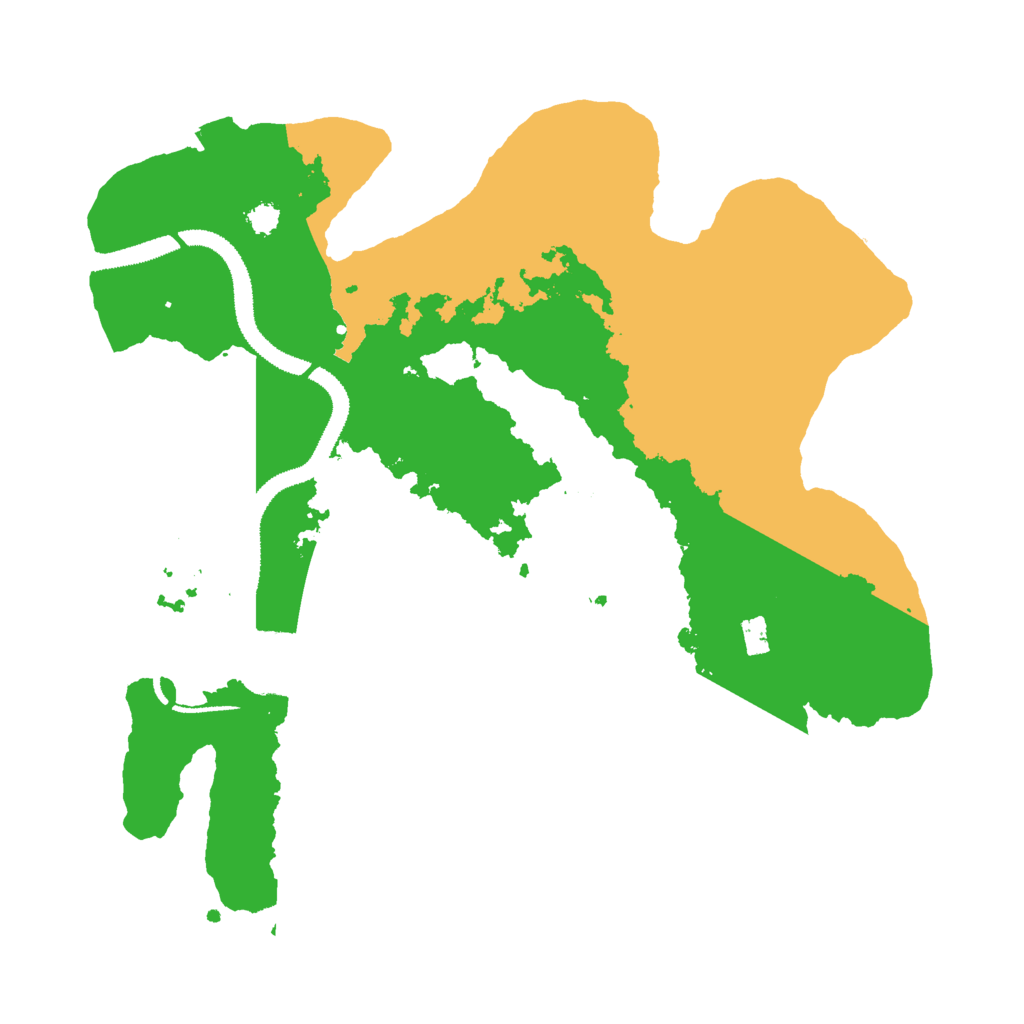 Biome Rust Map: Procedural Map, Size: 3000, Seed: 1262007