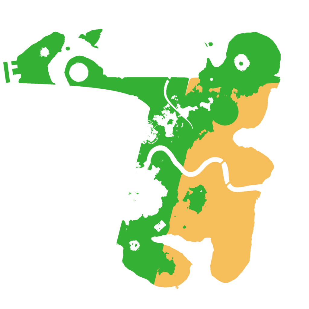 Biome Rust Map: Procedural Map, Size: 3000, Seed: 916934356