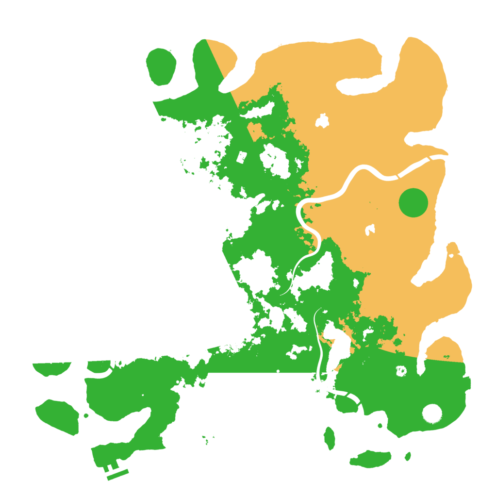 Biome Rust Map: Procedural Map, Size: 4500, Seed: 3522971