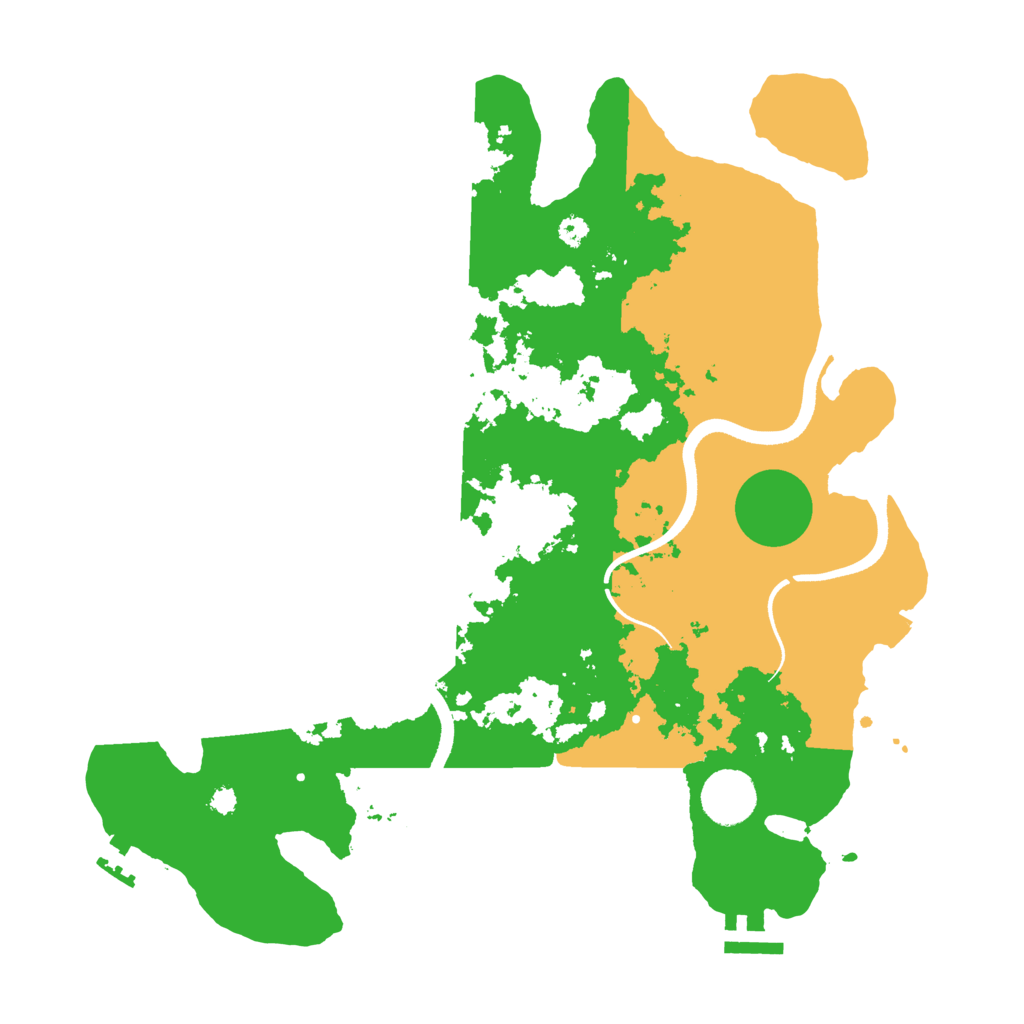 Biome Rust Map: Procedural Map, Size: 3500, Seed: 107302026