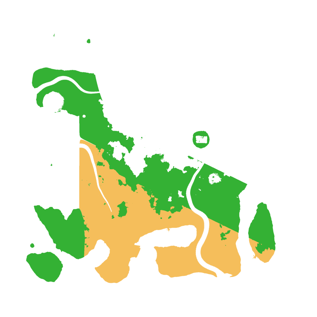 Biome Rust Map: Procedural Map, Size: 3000, Seed: 1676122195