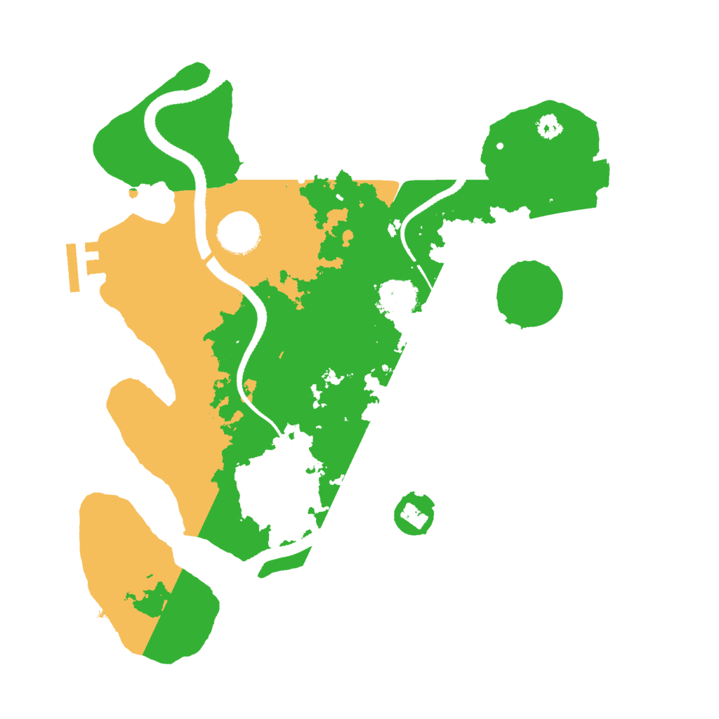Biome Rust Map: Procedural Map, Size: 3000, Seed: 49158