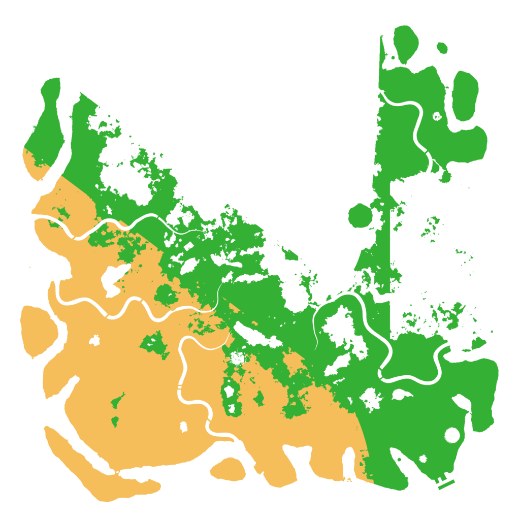Biome Rust Map: Procedural Map, Size: 6000, Seed: 557632739