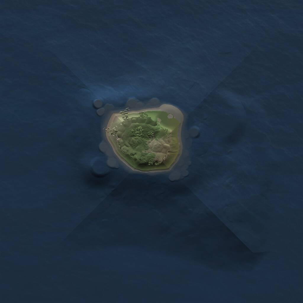 Rust Map: Procedural Map, Size: 1000, Seed: 1943366880, 1 Monuments