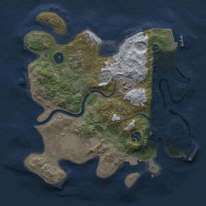Thumbnail Rust Map: Procedural Map, Size: 3000, Seed: 933713, 10 Monuments