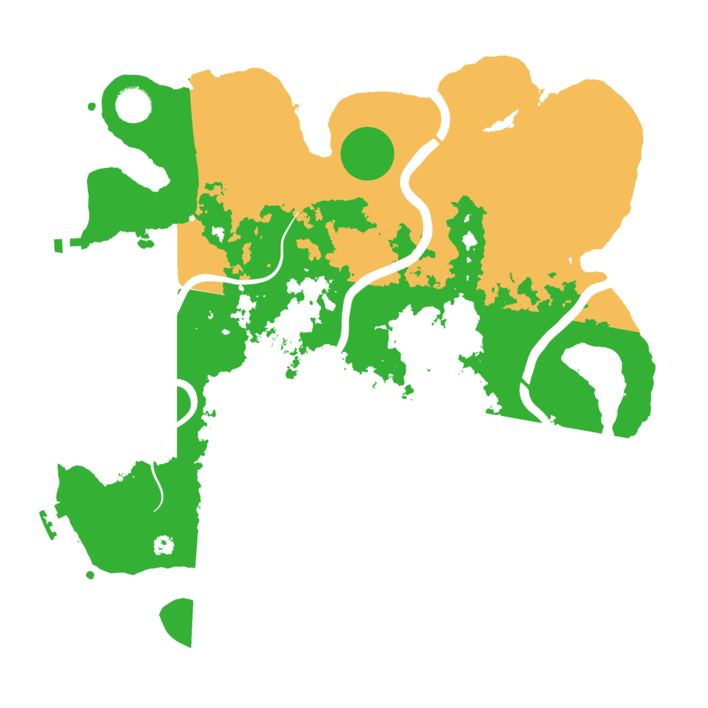 Biome Rust Map: Procedural Map, Size: 3500, Seed: 887751