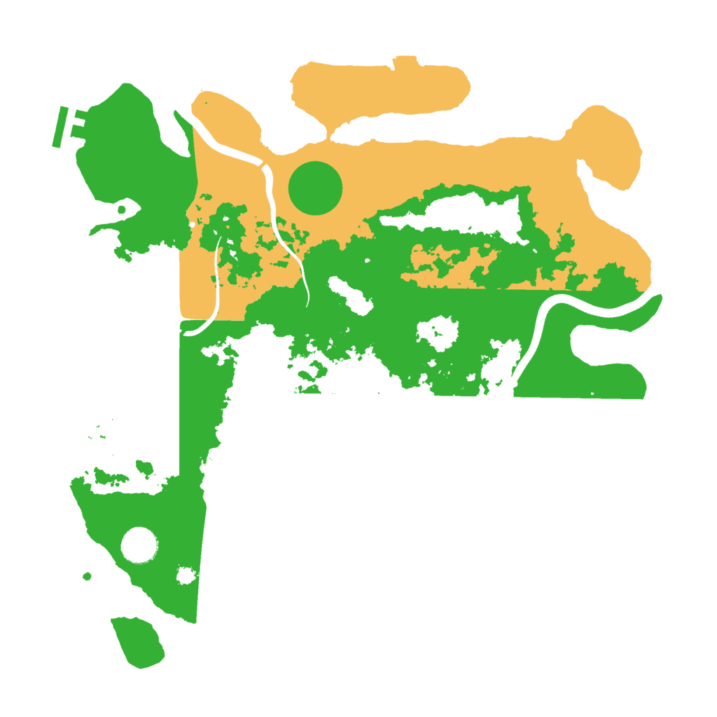 Biome Rust Map: Procedural Map, Size: 3500, Seed: 1544595567
