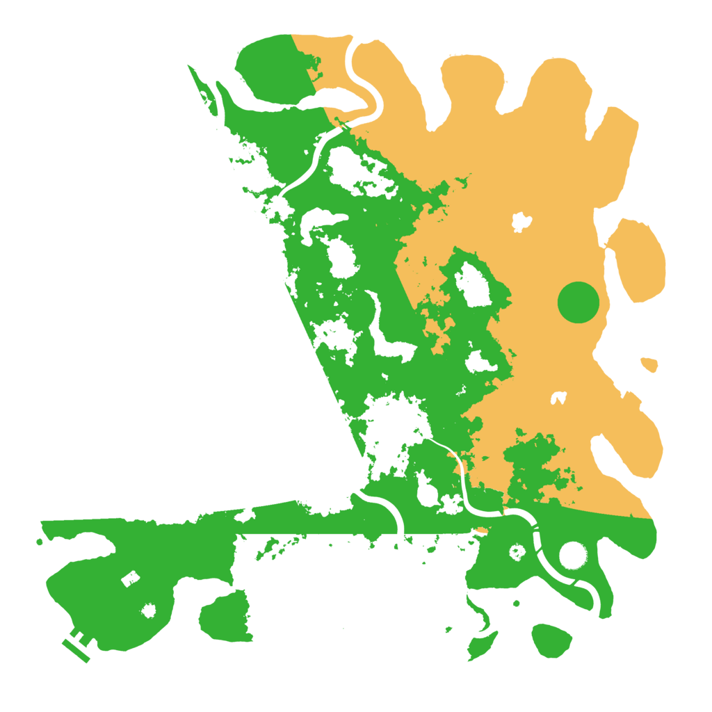 Biome Rust Map: Procedural Map, Size: 4500, Seed: 2111043239