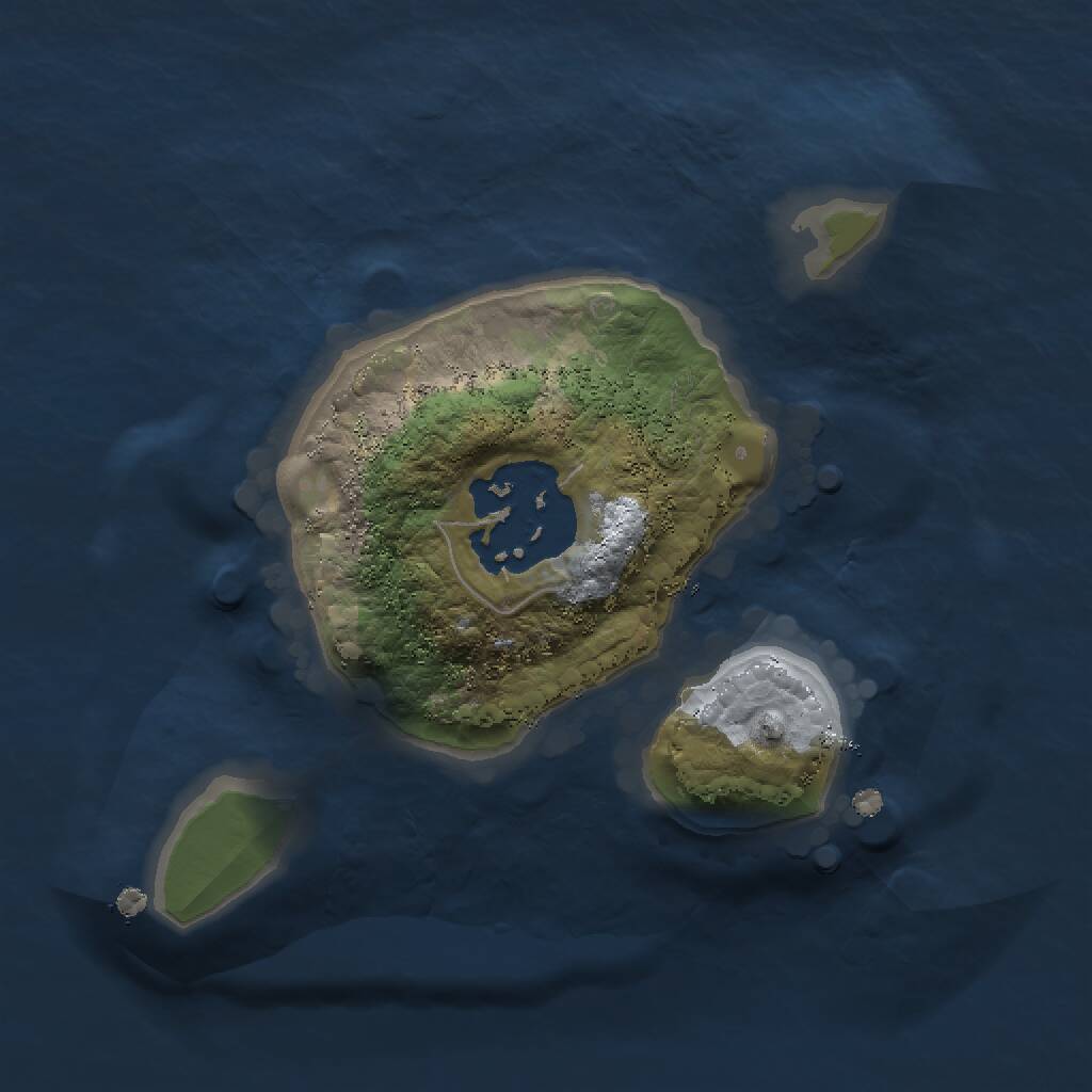 Rust Map: Procedural Map, Size: 1500, Seed: 880166595, 2 Monuments
