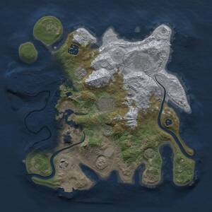 Thumbnail Rust Map: Procedural Map, Size: 3000, Seed: 717302729, 11 Monuments