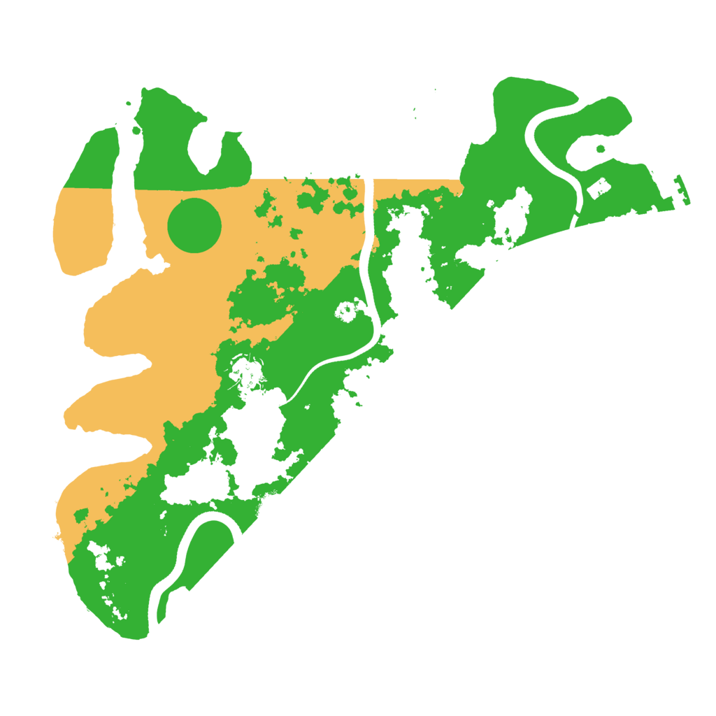 Biome Rust Map: Procedural Map, Size: 3500, Seed: 633400855