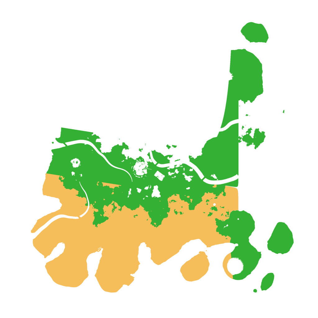 Biome Rust Map: Procedural Map, Size: 3500, Seed: 1584027065
