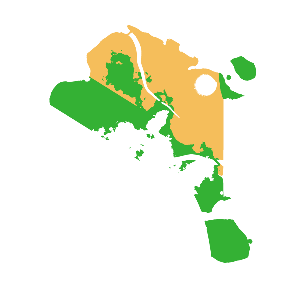 Biome Rust Map: Procedural Map, Size: 2500, Seed: 1640731577