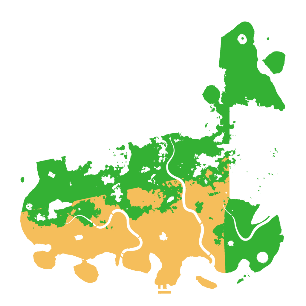 Biome Rust Map: Procedural Map, Size: 4800, Seed: 54443562