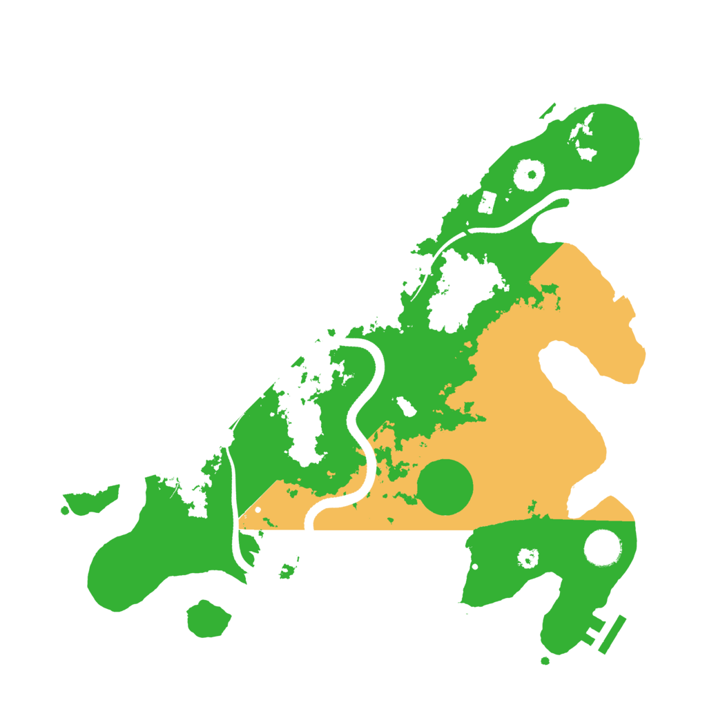 Biome Rust Map: Procedural Map, Size: 3400, Seed: 485521749