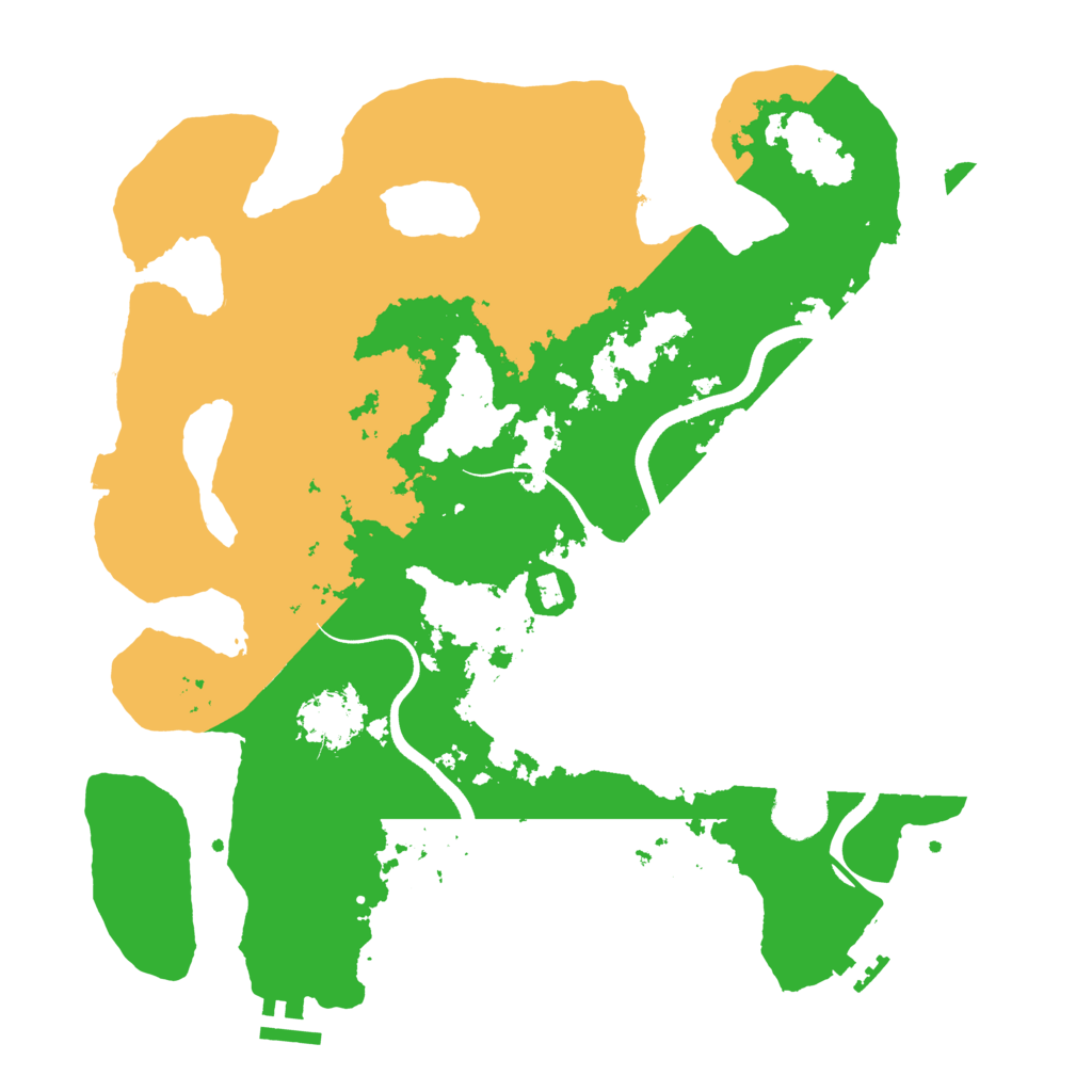 Biome Rust Map: Procedural Map, Size: 3600, Seed: 11234