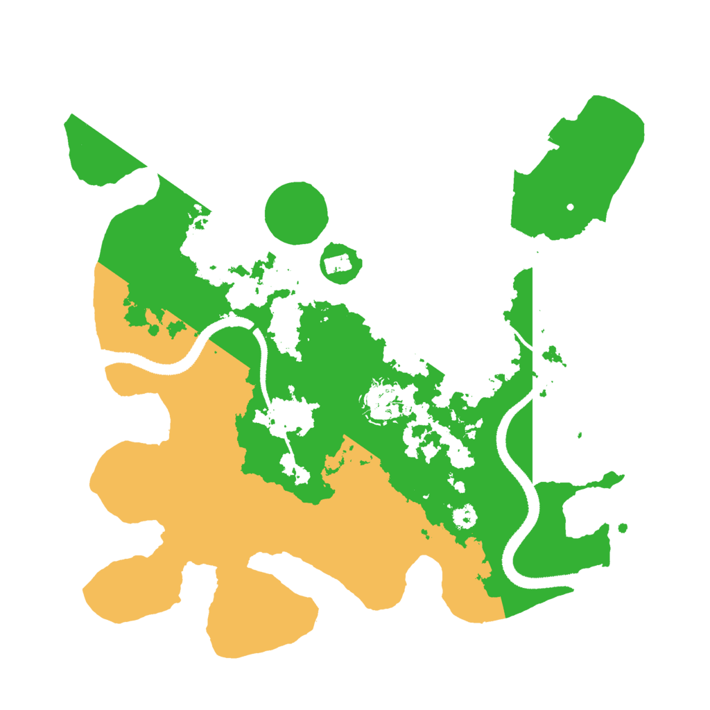 Biome Rust Map: Procedural Map, Size: 3000, Seed: 64662