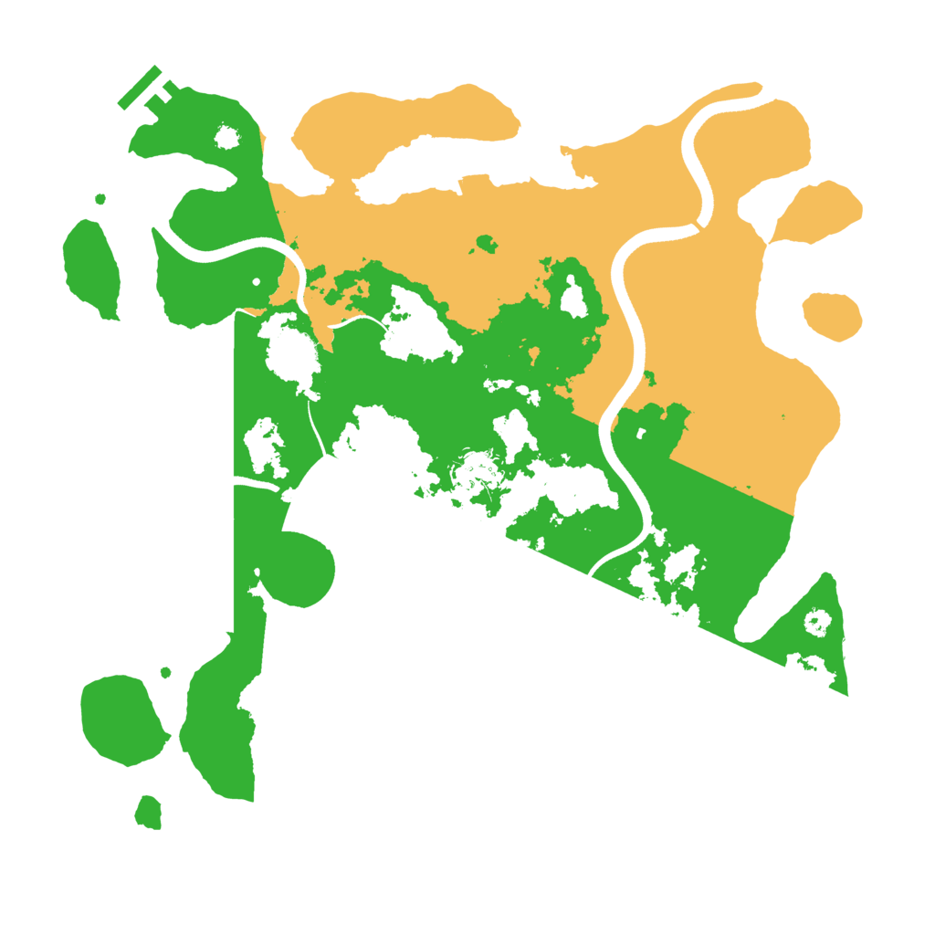 Biome Rust Map: Procedural Map, Size: 3500, Seed: 1971248927