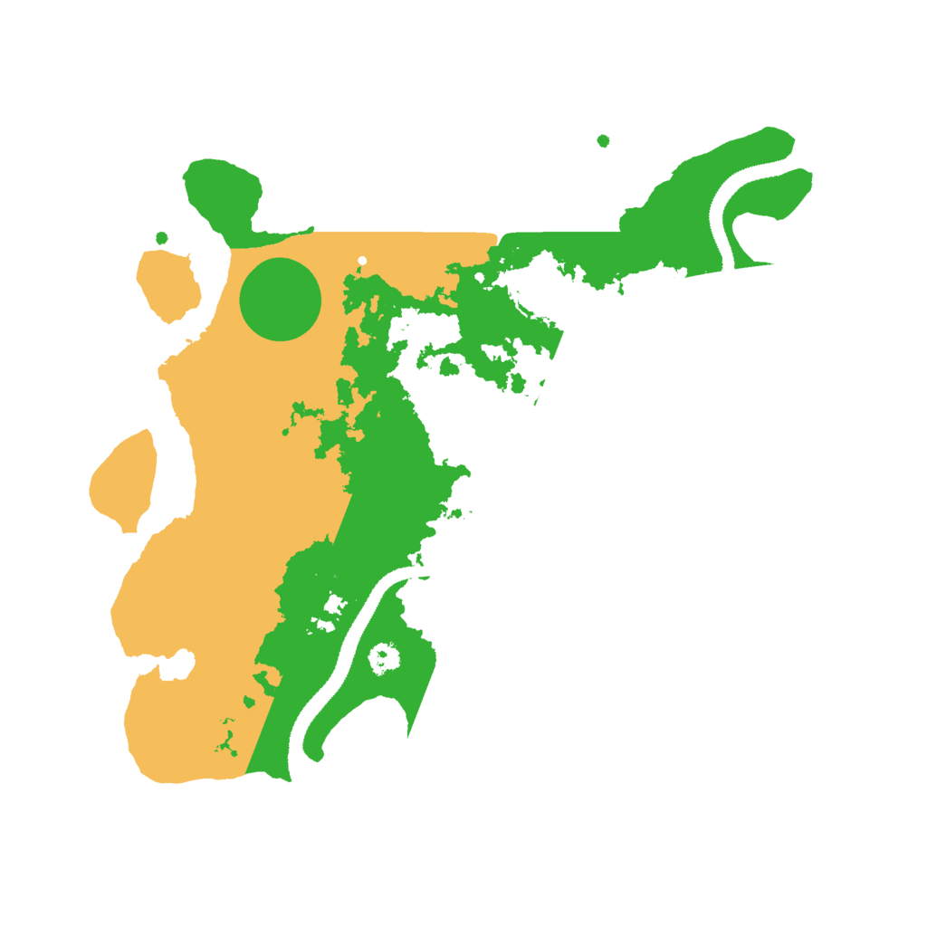 Biome Rust Map: Procedural Map, Size: 3000, Seed: 45421346