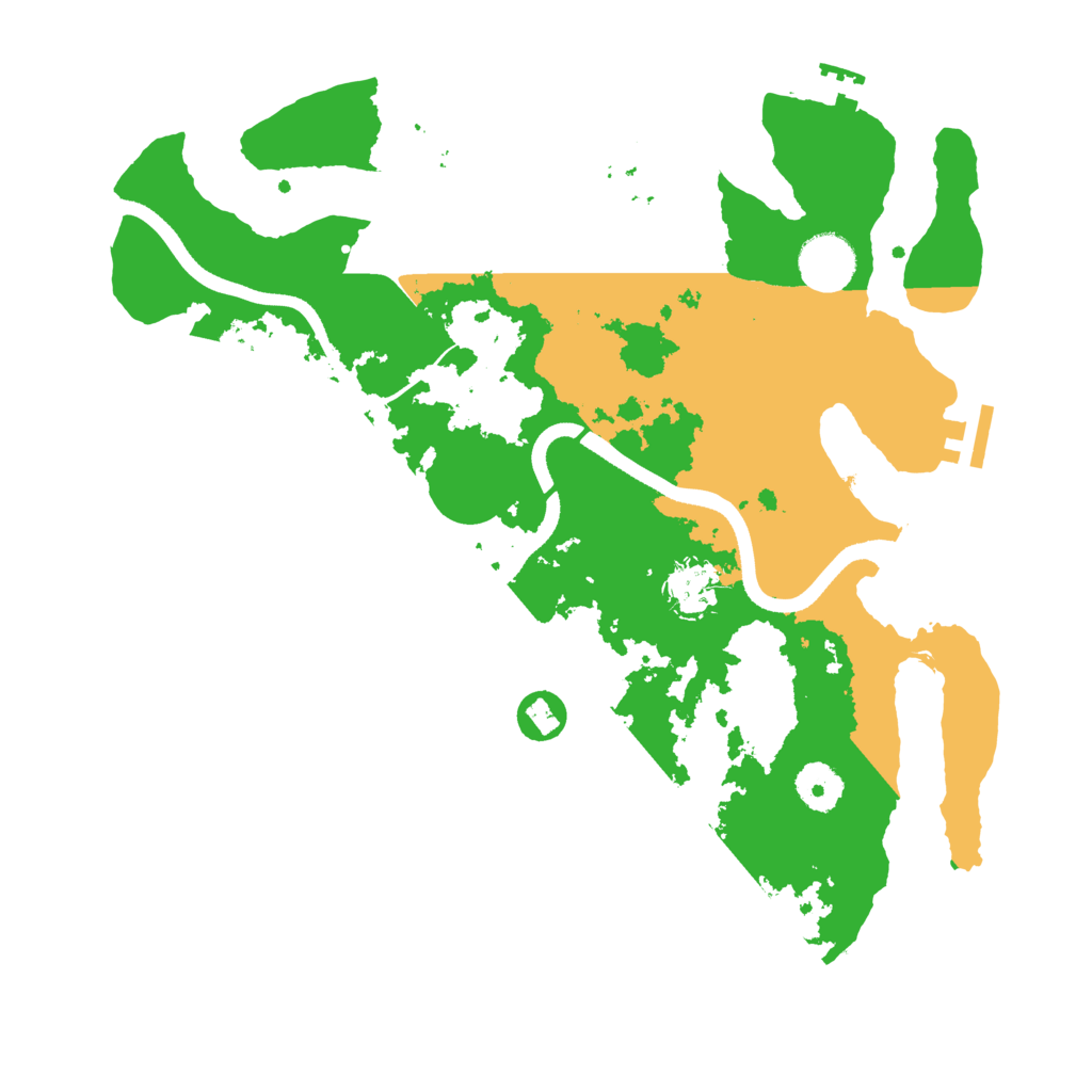 Biome Rust Map: Procedural Map, Size: 3500, Seed: 1150299573