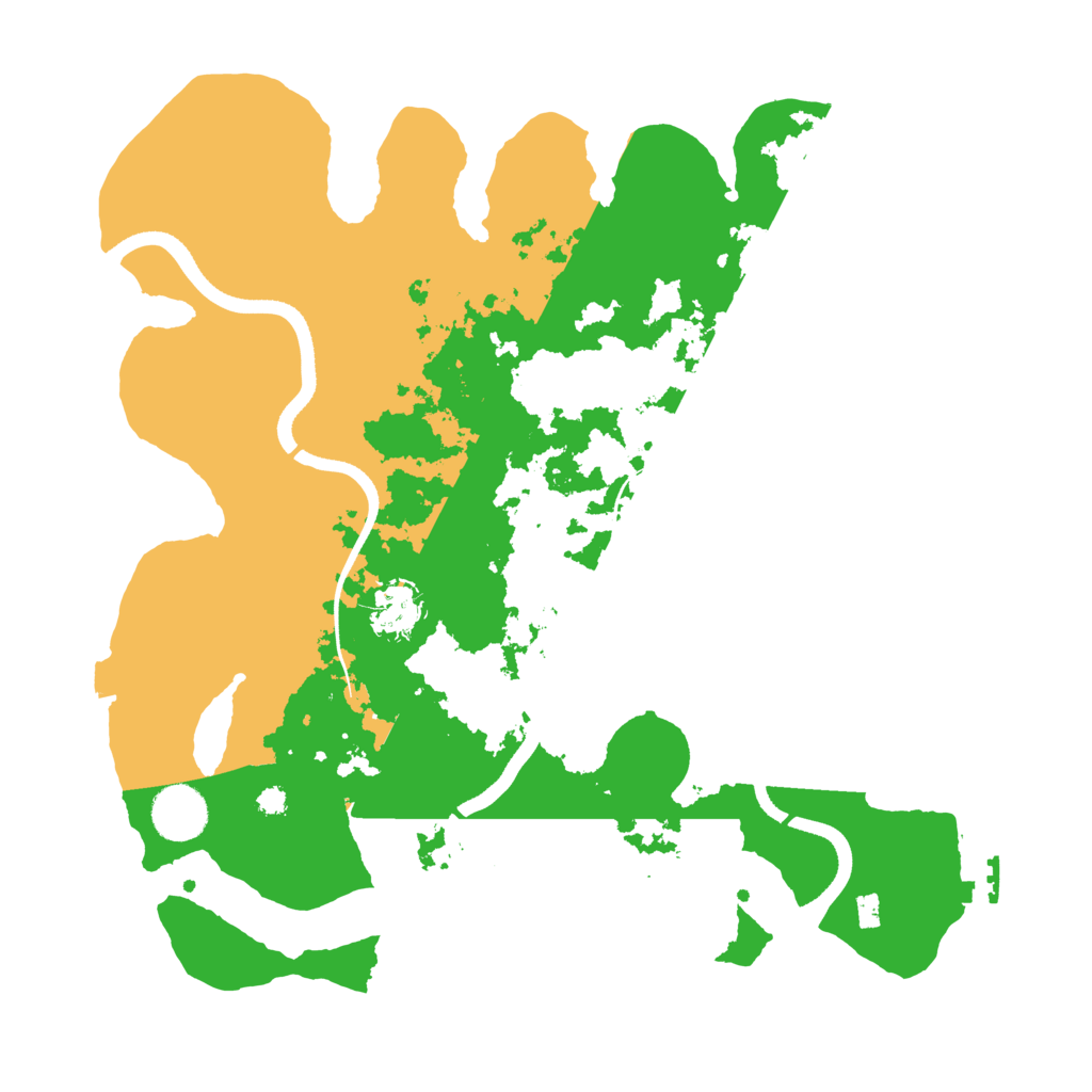 Biome Rust Map: Procedural Map, Size: 3500, Seed: 266592449