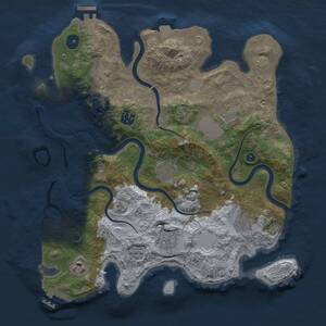Thumbnail Rust Map: Procedural Map, Size: 3500, Seed: 485920, 15 Monuments