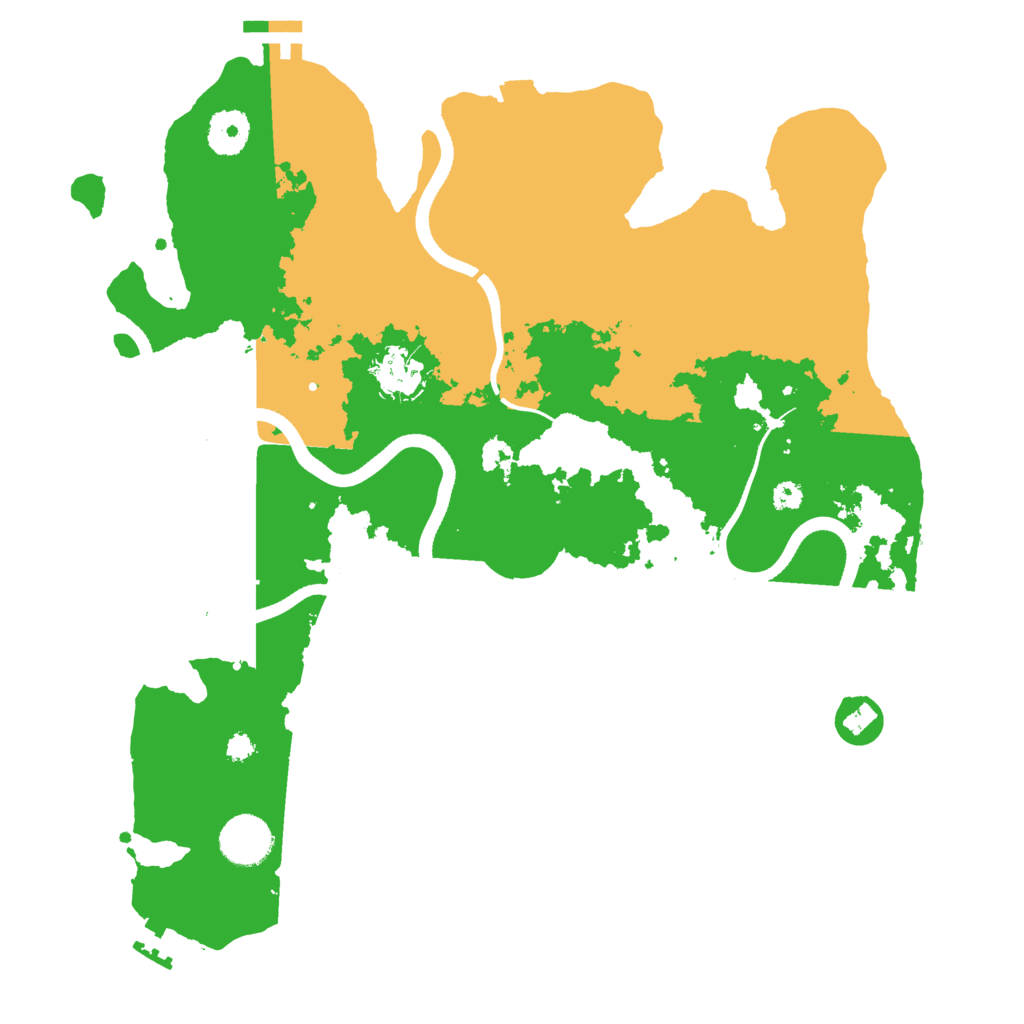Biome Rust Map: Procedural Map, Size: 3500, Seed: 485920