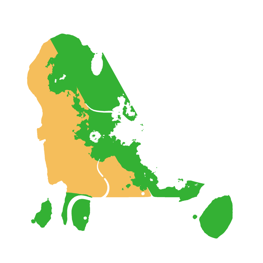 Biome Rust Map: Procedural Map, Size: 2400, Seed: 636049