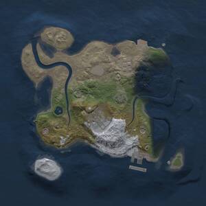 Thumbnail Rust Map: Procedural Map, Size: 2400, Seed: 1405458302, 6 Monuments