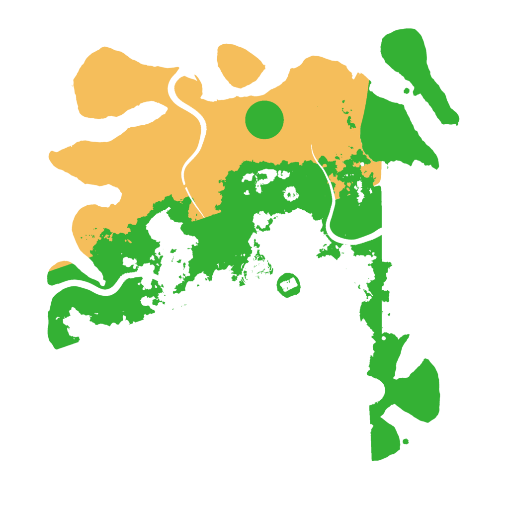 Biome Rust Map: Procedural Map, Size: 3500, Seed: 1233987634
